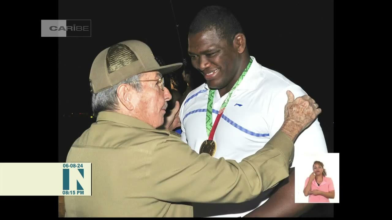 Felicita Raúl a Mijaín López
