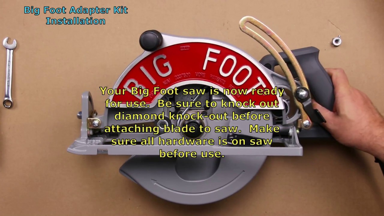 Building a Big Foot 10-1/4” Worm Drive Beam Saw - Adapter Kit