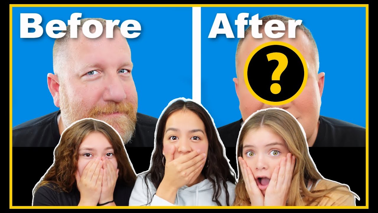 Mom's Makeup Routine...on Dad! | Before and After! | They've Never Seen This!