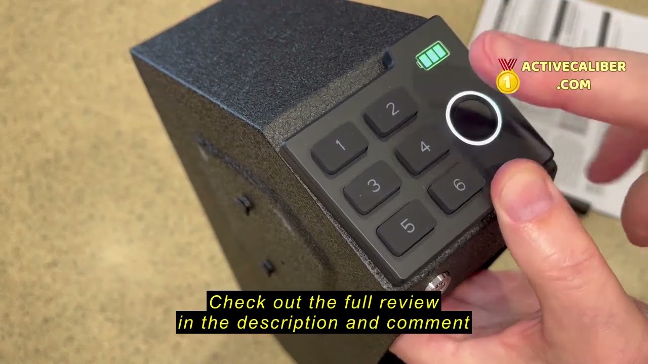 Review VoleStay Biometric Mounted Handgun Gun Safe for Nightstand, Desk, Bed Side, Wall,Truck - Auto