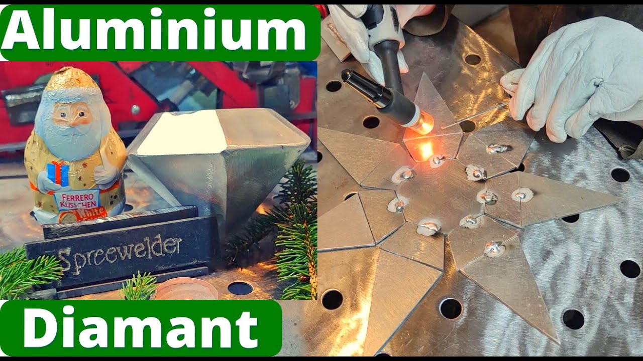 Aluminium Diamant mit WIG schweißen | Weihnachtsprojekt