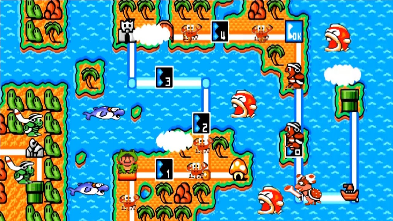 Super Mario Bros 3 HD: New Version 2020 - World 3: Seaside