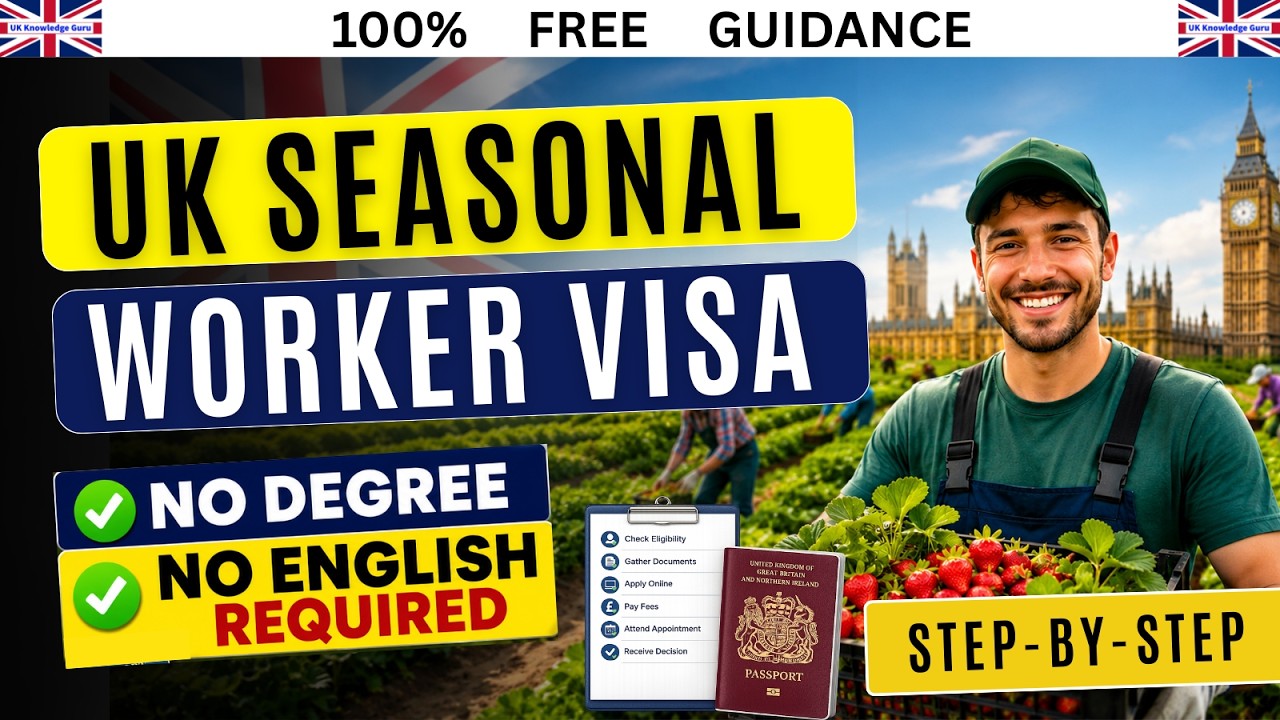 UK Seasonal Worker Visa 2026 | No Degree & No IELTS Required