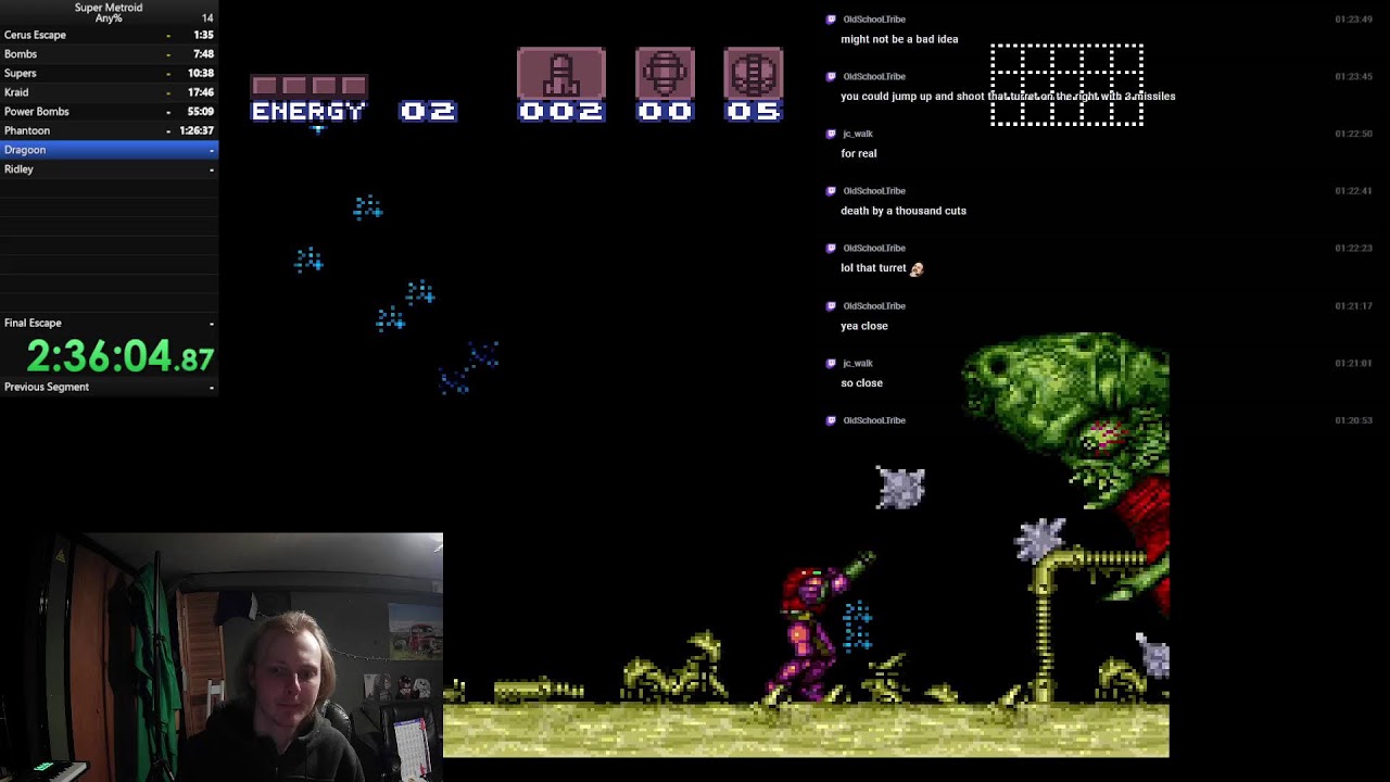 SUPER METROID SPEEDRUNNING - KEVIN CHICKENSCRATCH LIVE