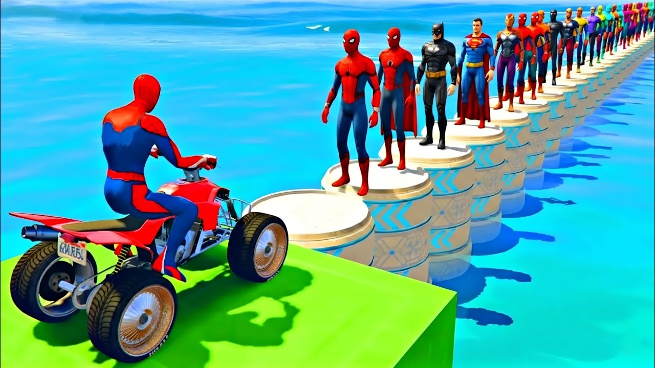 ATV QUADS Bike Stunt Racing 3D 😱 | Impossible Stunts Gameplay