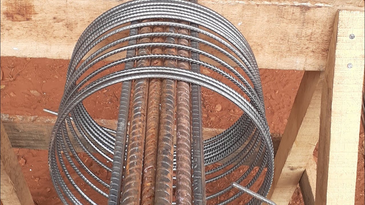 Como fazer estribos helicoidal para estacas de fundação.