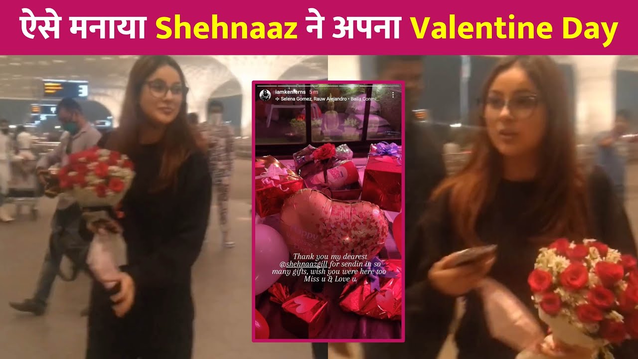 ऐसे मनाया Shehnaaz Gill ने अपना Valentine Day !