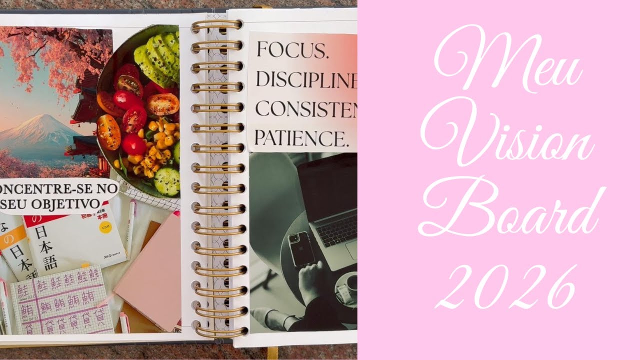 Meu vision board ✨ intenções, sonhos e direção