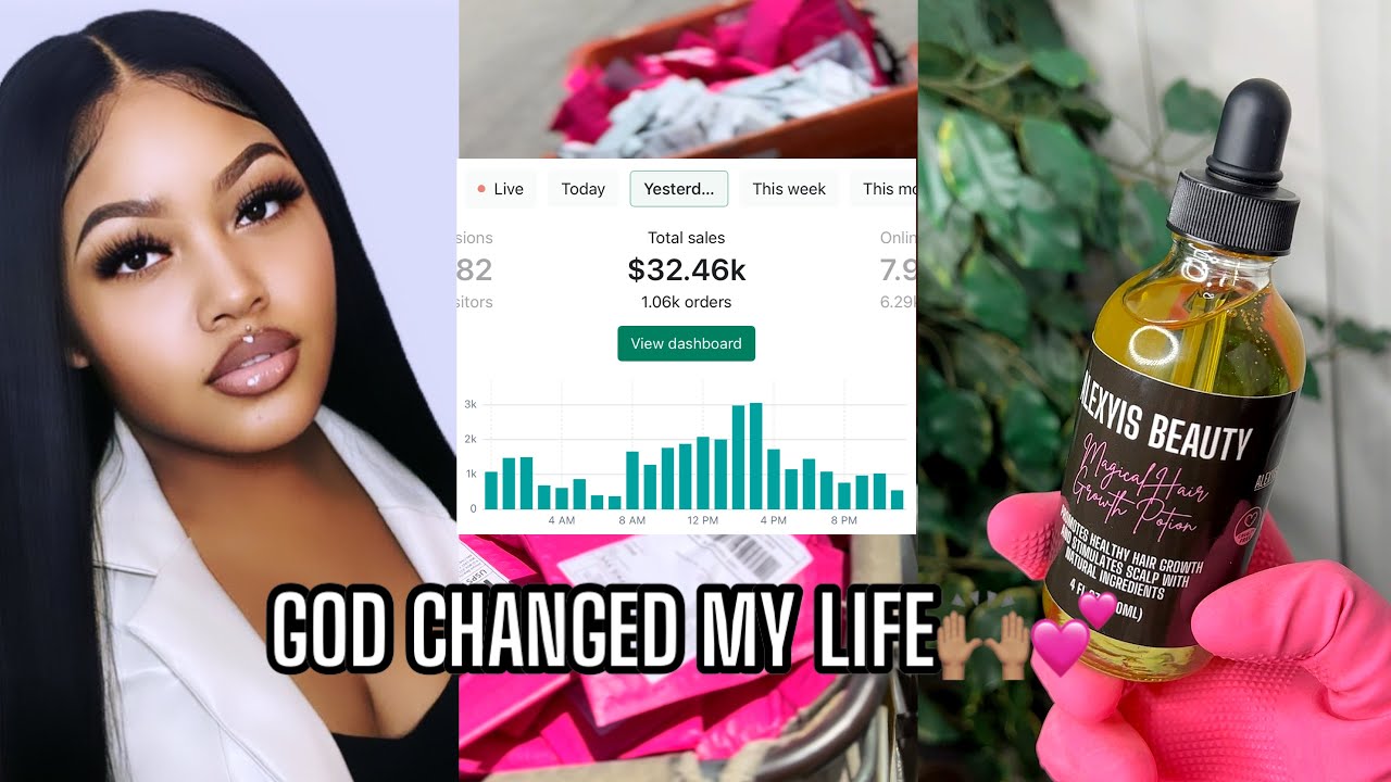 God changed my life! I make $30,000 monthly selling hair growth oil!💞