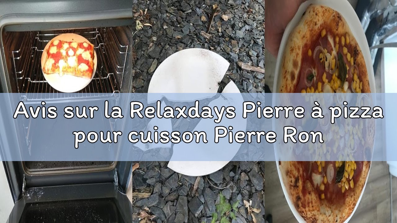 Avis sur la Relaxdays Pierre à pizza pour cuisson Pierre Rond, diamètre : 33 cm, 1 cm d'épaisseur, c