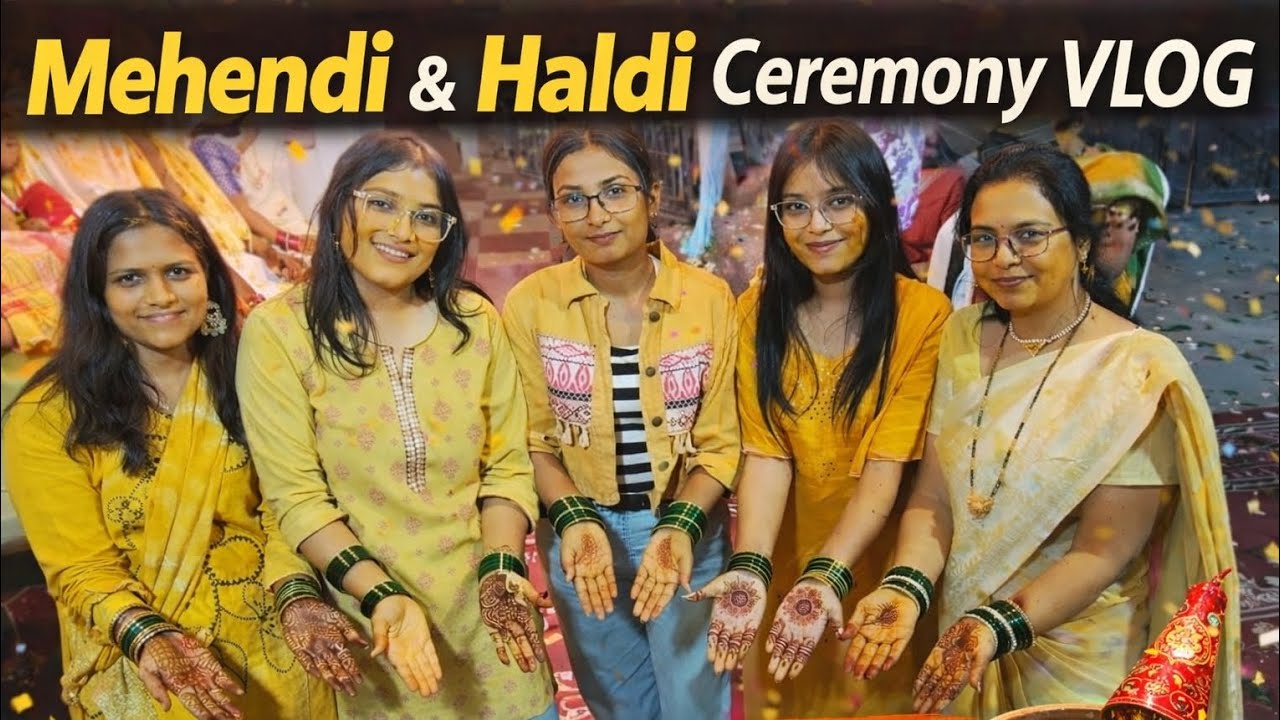So Much Fun at Mehendi & Haldi 💫 | Wedding Vlog