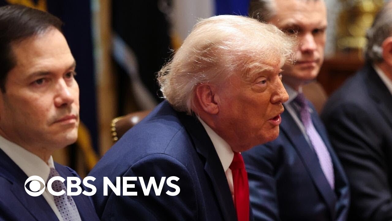 Trump insists Iran negotiations are progressing during Cabinet meeting