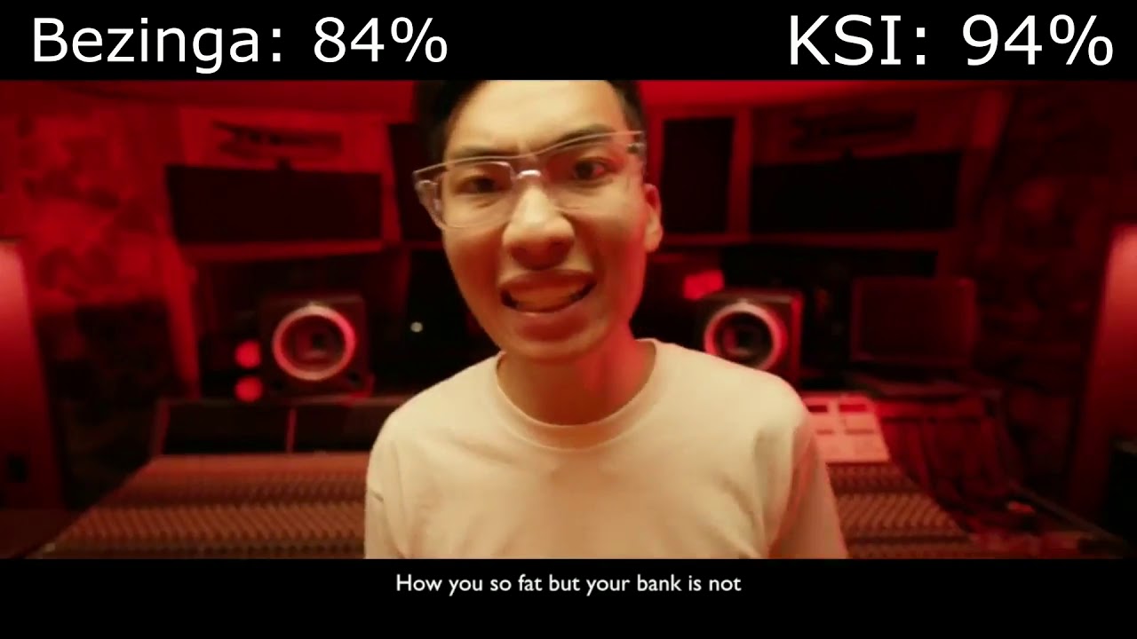 KSI vs Bezinga (Diss Track Wars With Healthbars)