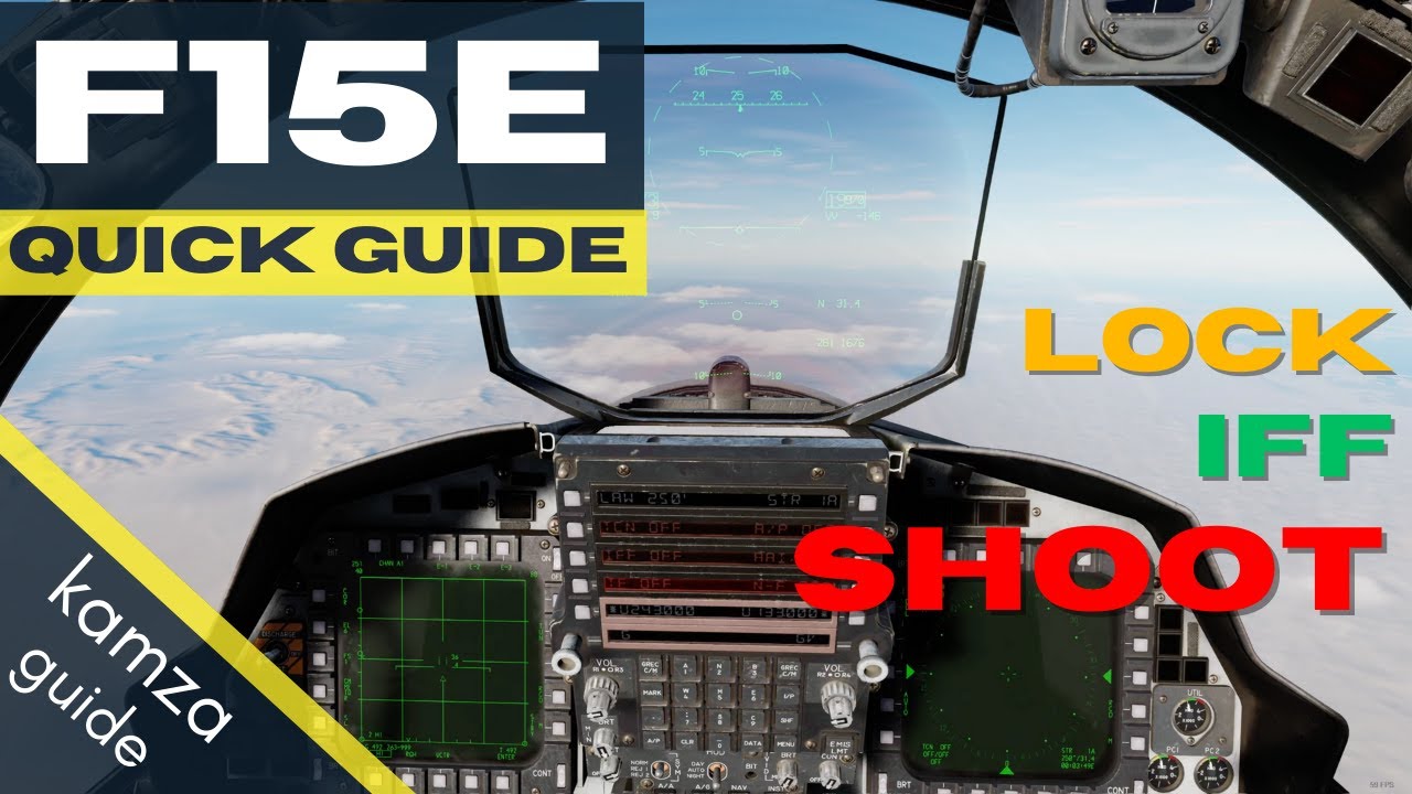F15E Quick Guide - Target Locking, IFF, and Missile Engagement
