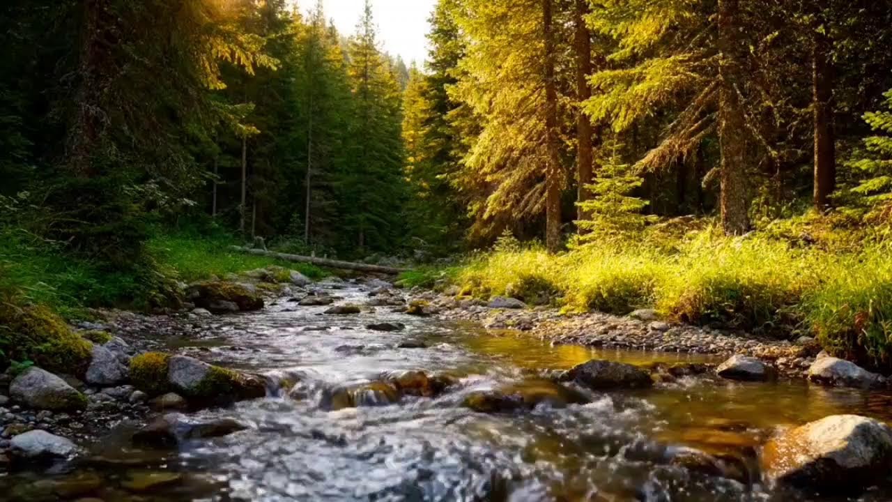 🌊 Fall Asleep Fast with Forest River Sounds | Deep Sleep Nature Ambience 😴