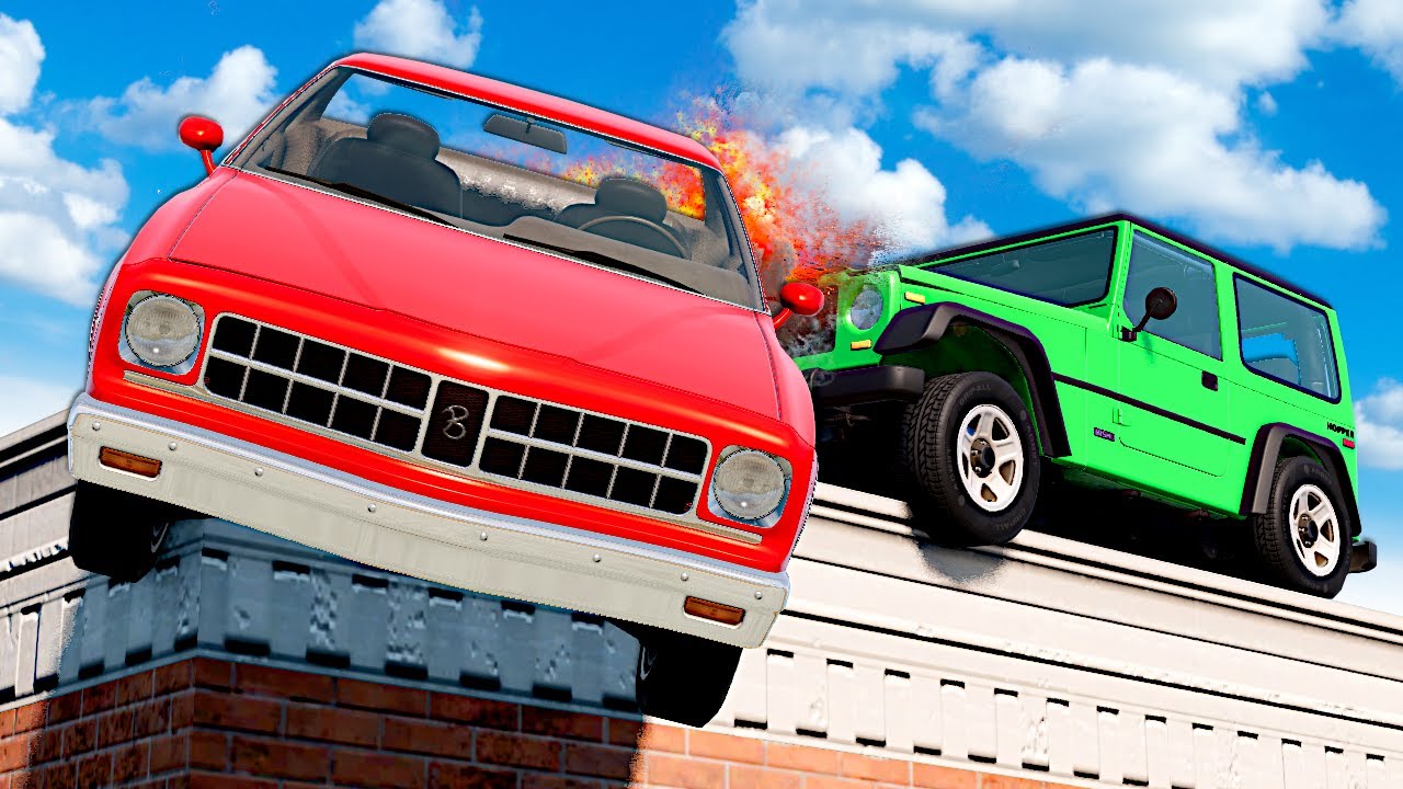 DEMO DERBY ON A SKYSCRAPER?! (BeamNG)