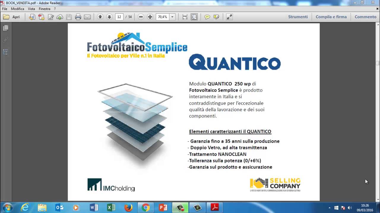 Modulo Fotovoltaico Quantico