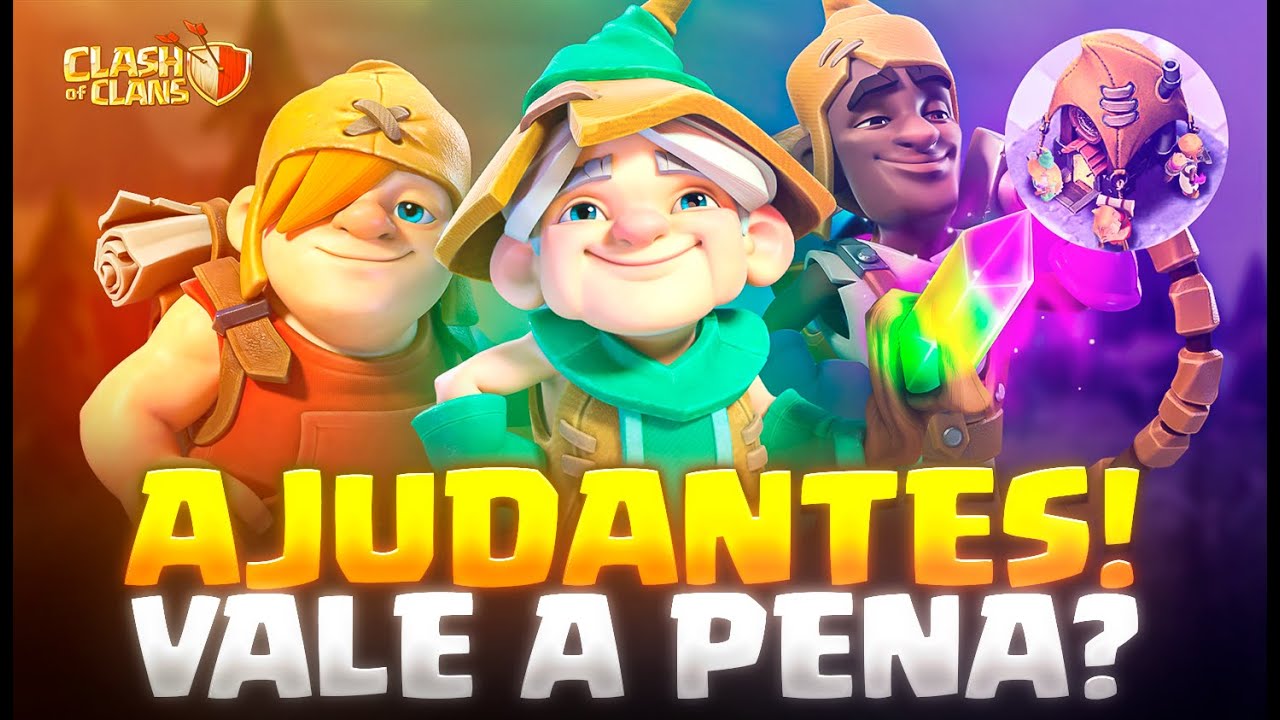 NÃO UPE OS AJUDANTES ANTES DE VER ESSE VÍDEO! COMO GANHAR 1400 GEMAS GRÁTIS POR MÊS! CLASH OF CLANS