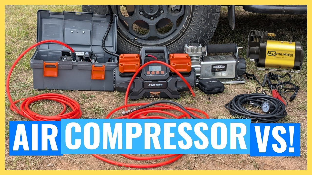 ARB v TJM v DR AIR v TUFF TERRAIN V4 12v Air Compressor Shoot-Out Comparison! Surprising Results!