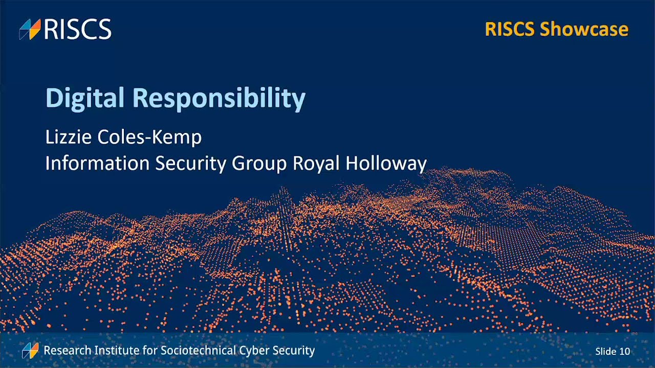RISCS Showcase 2021: Digital Responsibility