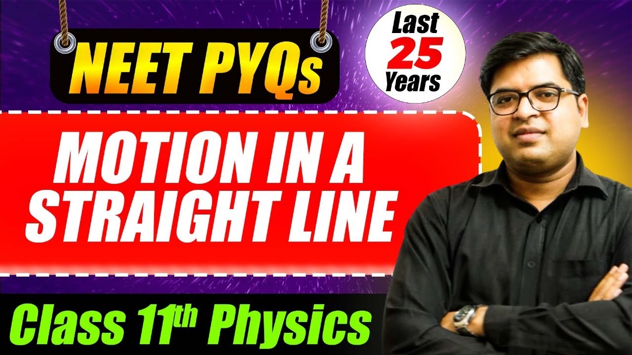Motion in a Straight Line – NEET PYQ Physics | Class 11 | Detail Solutions