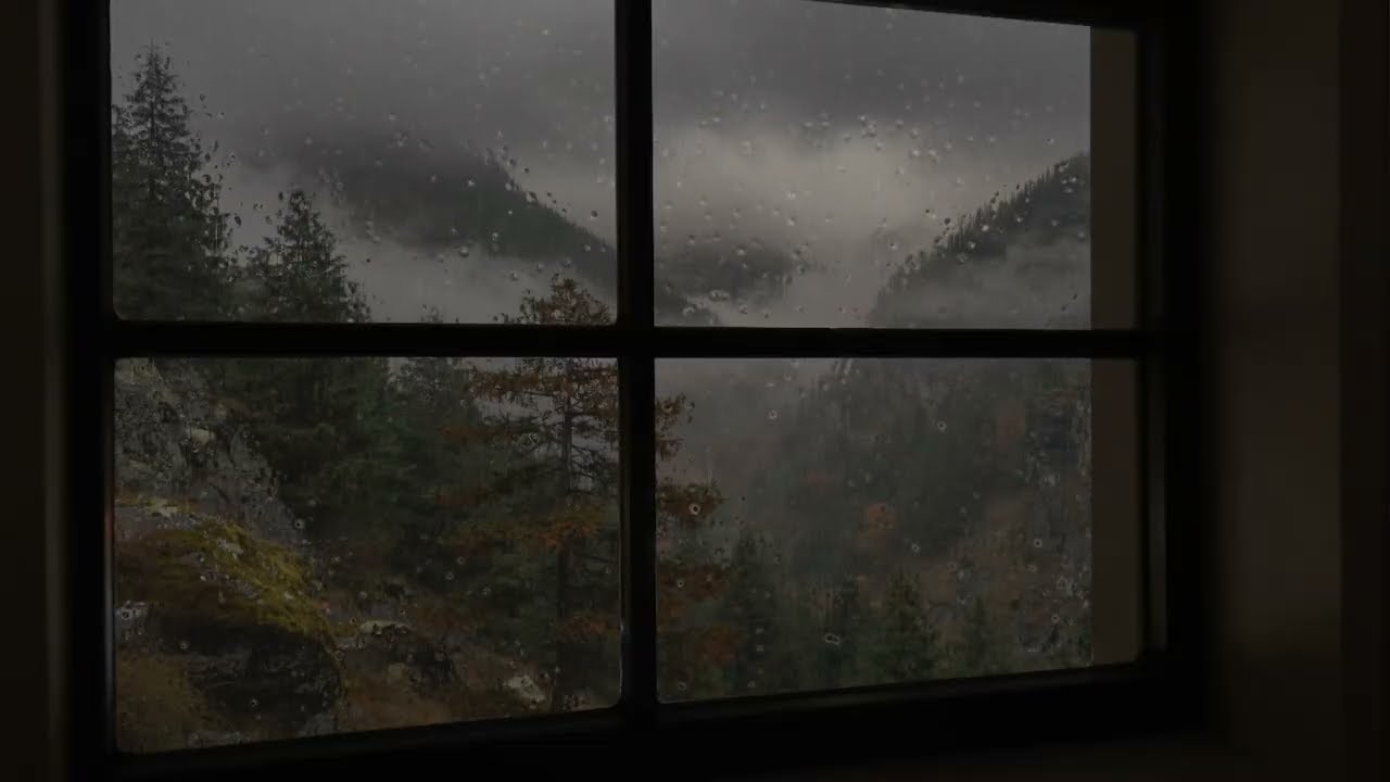 The Quiet Pulse of Rain Against Glass - A Liquid Lullaby for Deep Focus & Instant Calm