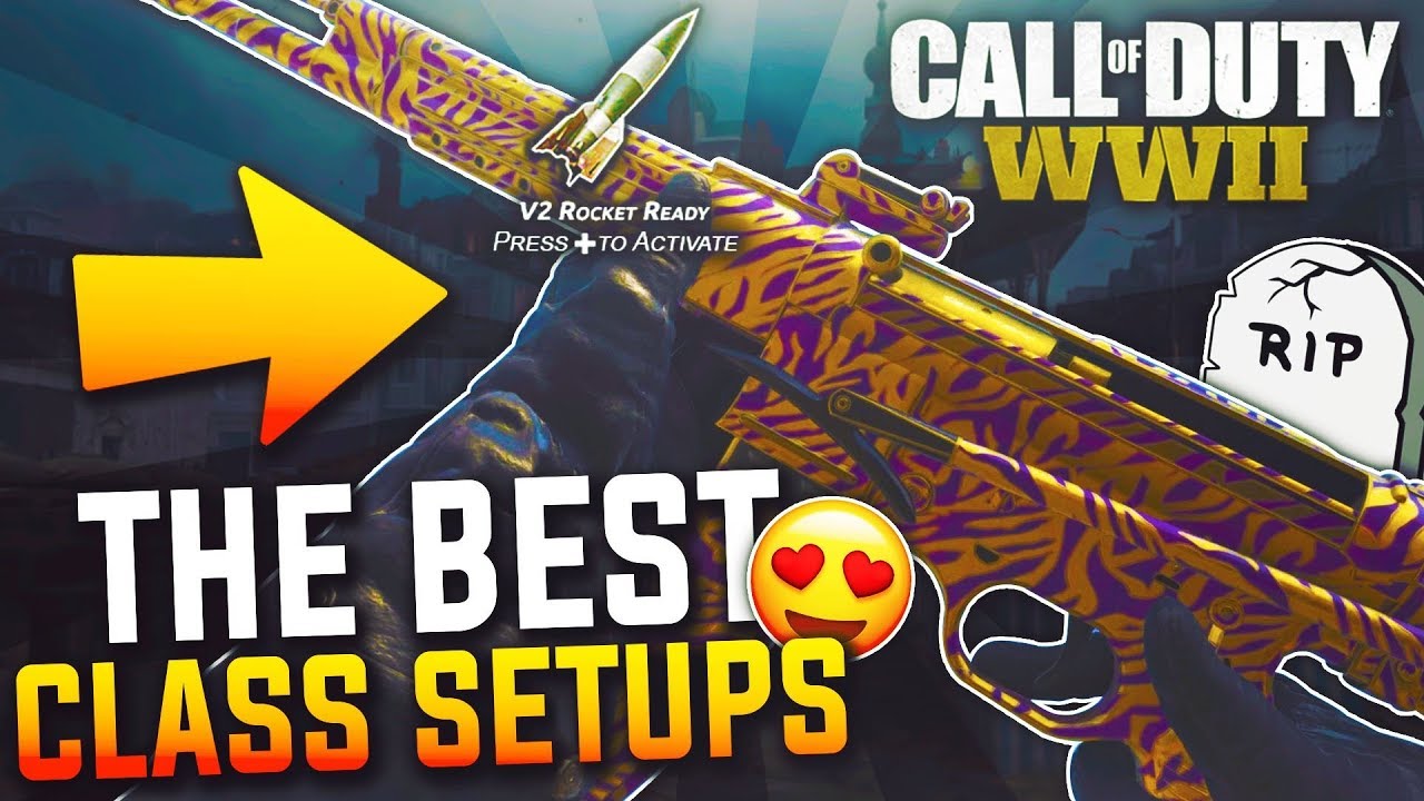 the RIP COD WW2 Best Class Setups... BEST DLC WEAPONS After 1.22 UPDATE (COD WW2 Halloween Scream)