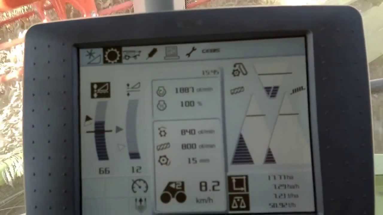 Lexion 750 TT - nastavení při práci