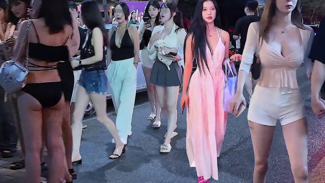 [4K 뜨거운 여름 밤에 양양은 멋지네요^^]열대야에도 양양의 밤은 더욱 더 열정적이네요^^#양리단길#인구해변#양양#강원도#한국