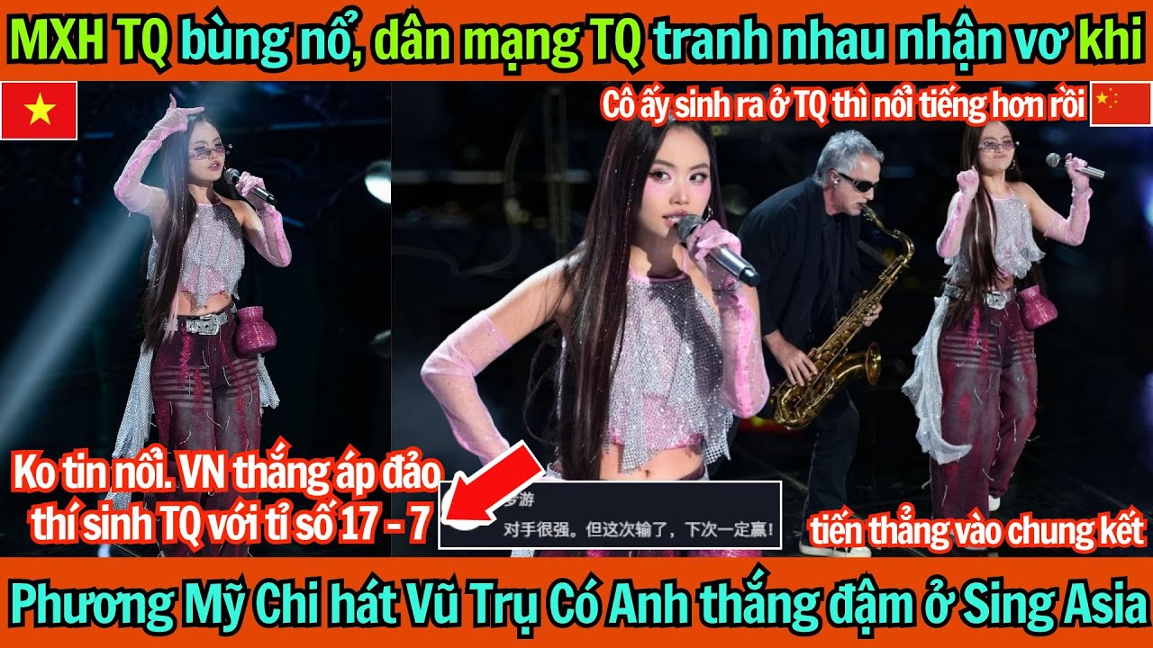 MXH TQ bùng nổ, dân mạng TQ lại nhận vơ khi Phương Mỹ Chi hát 