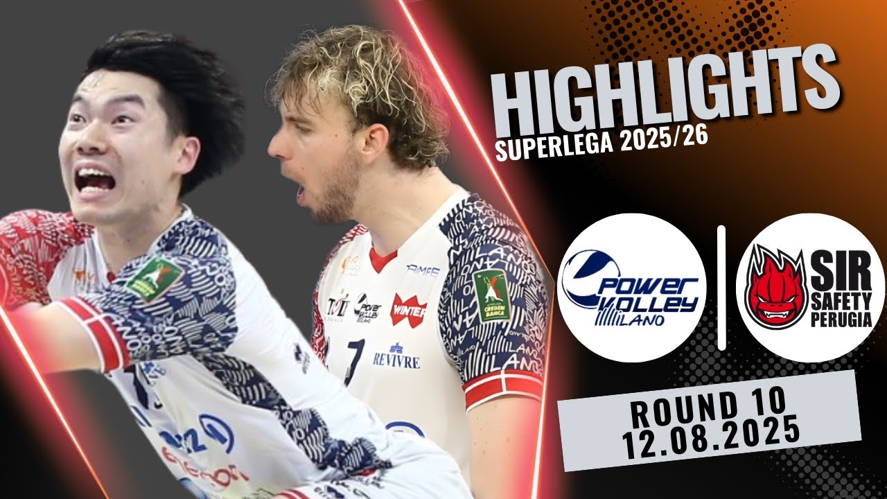 OTSUKA + REGGERS HIGHLIGHTS | Milano vs Perugia #volleyball #italy