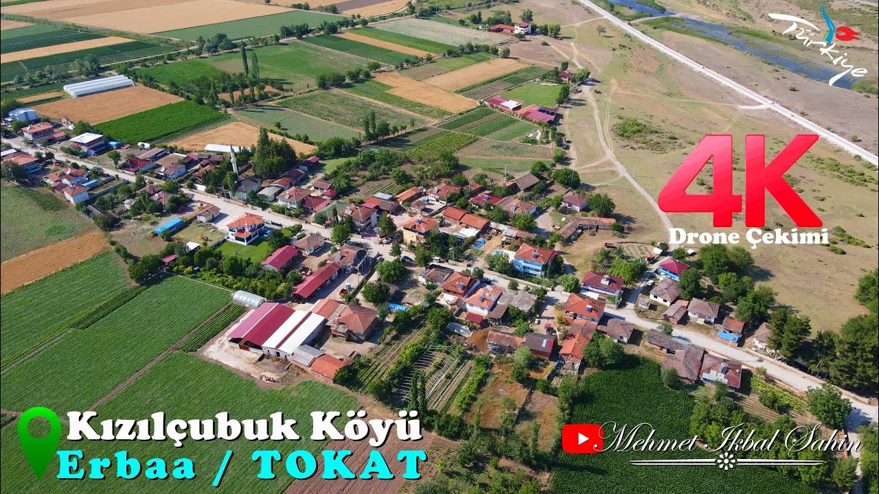 Kızıl&ccedil;ubuk K&ouml;y&uuml; / Erbaa / TOKAT - Havadan 4K Drone &Ccedil;ekimi / 19.6.24