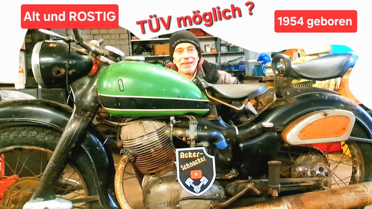 NSU MAX 50 Jahre abgemeldet geht zurück auf die Straße #4stroke