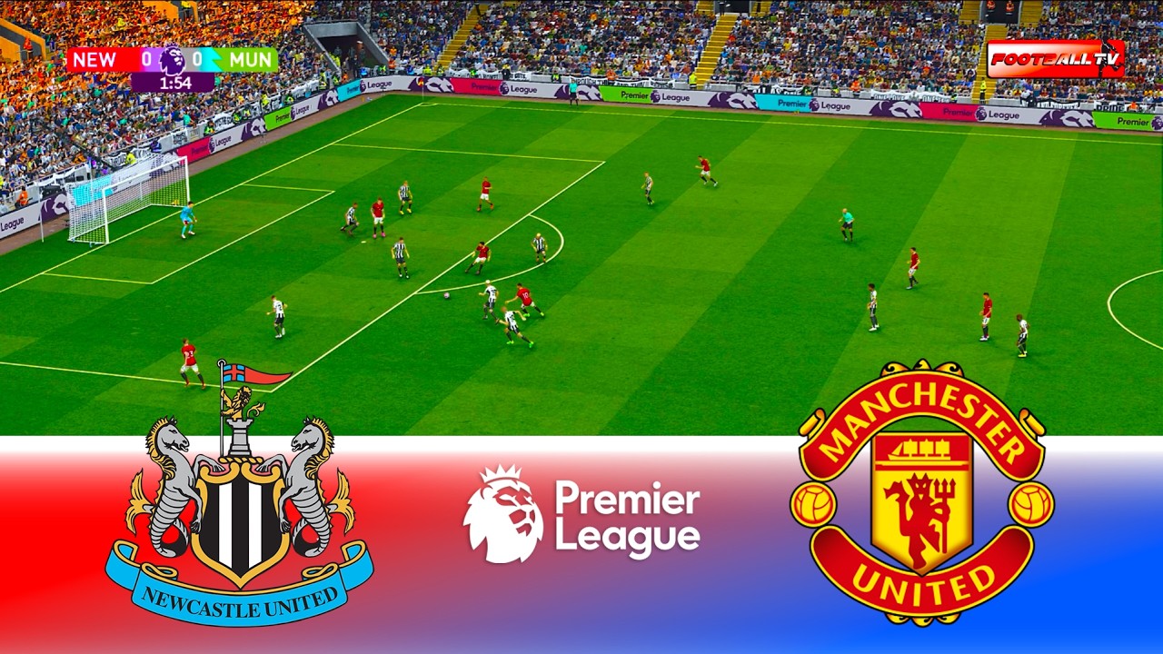 Newcastle vs Man United - Premier League 2025/26 | Full Match All Goals | Pes 21 Gameplay