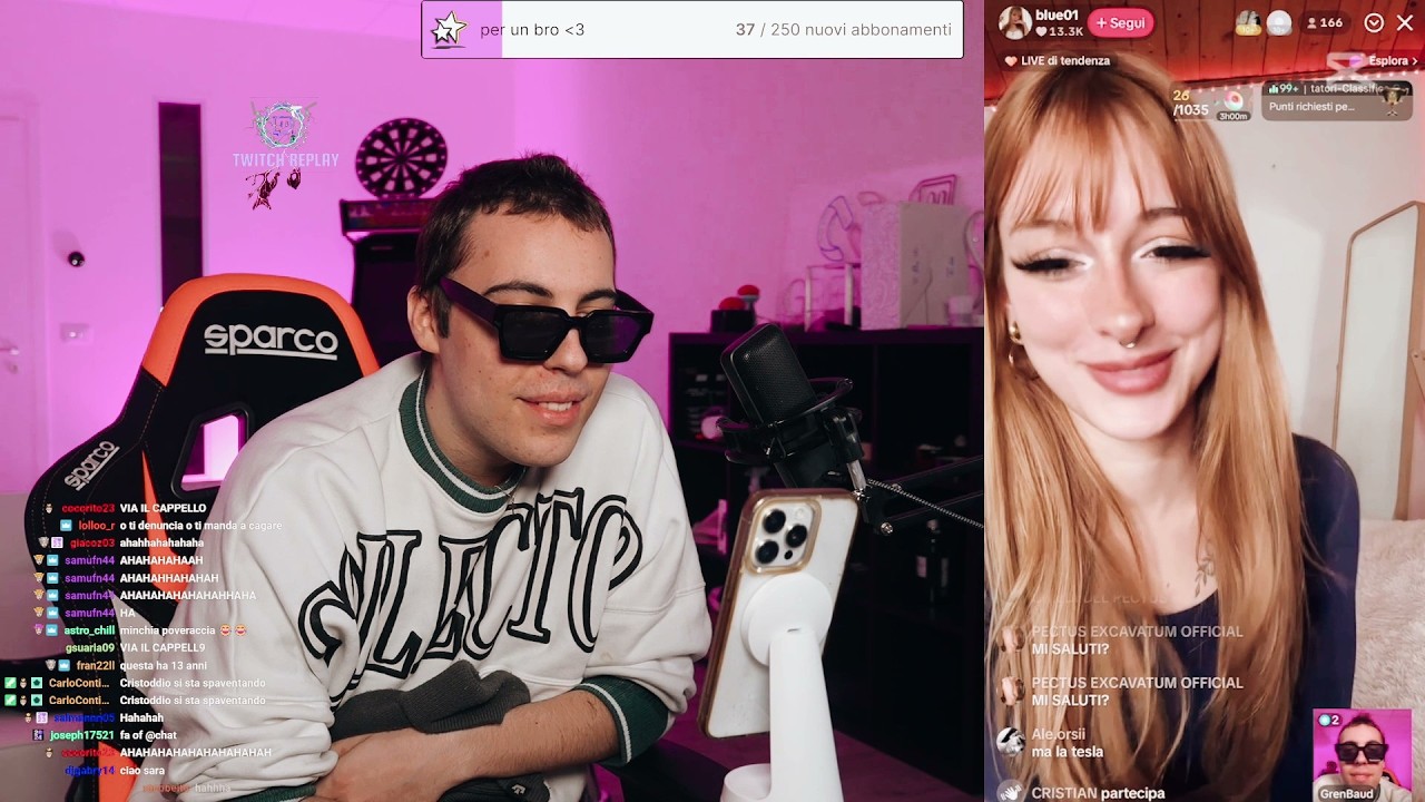 ❤️‍🔥​GRENBAUD IN LIVE SU TIKTOK CON TANTE TIPE🫂​ #like #grenbaud #tiktokers #twitchclips