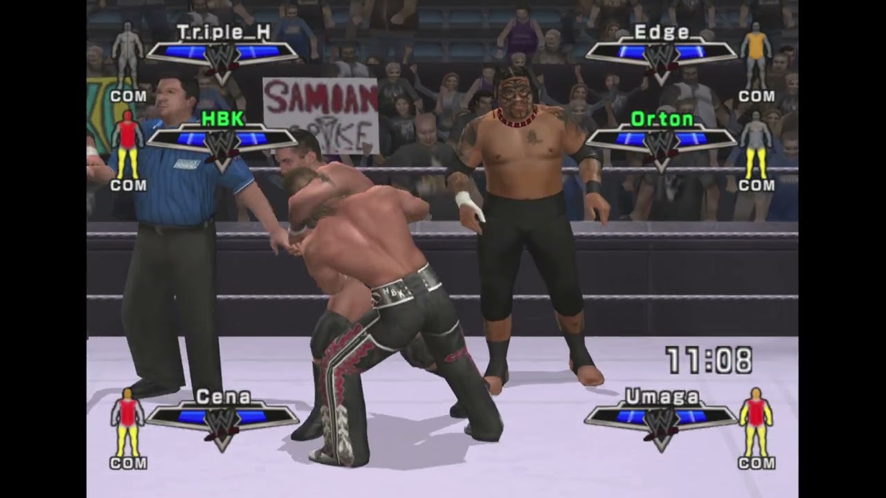 WWE Smackdown! Vs Raw 2007 HD Gameplay (PS2)