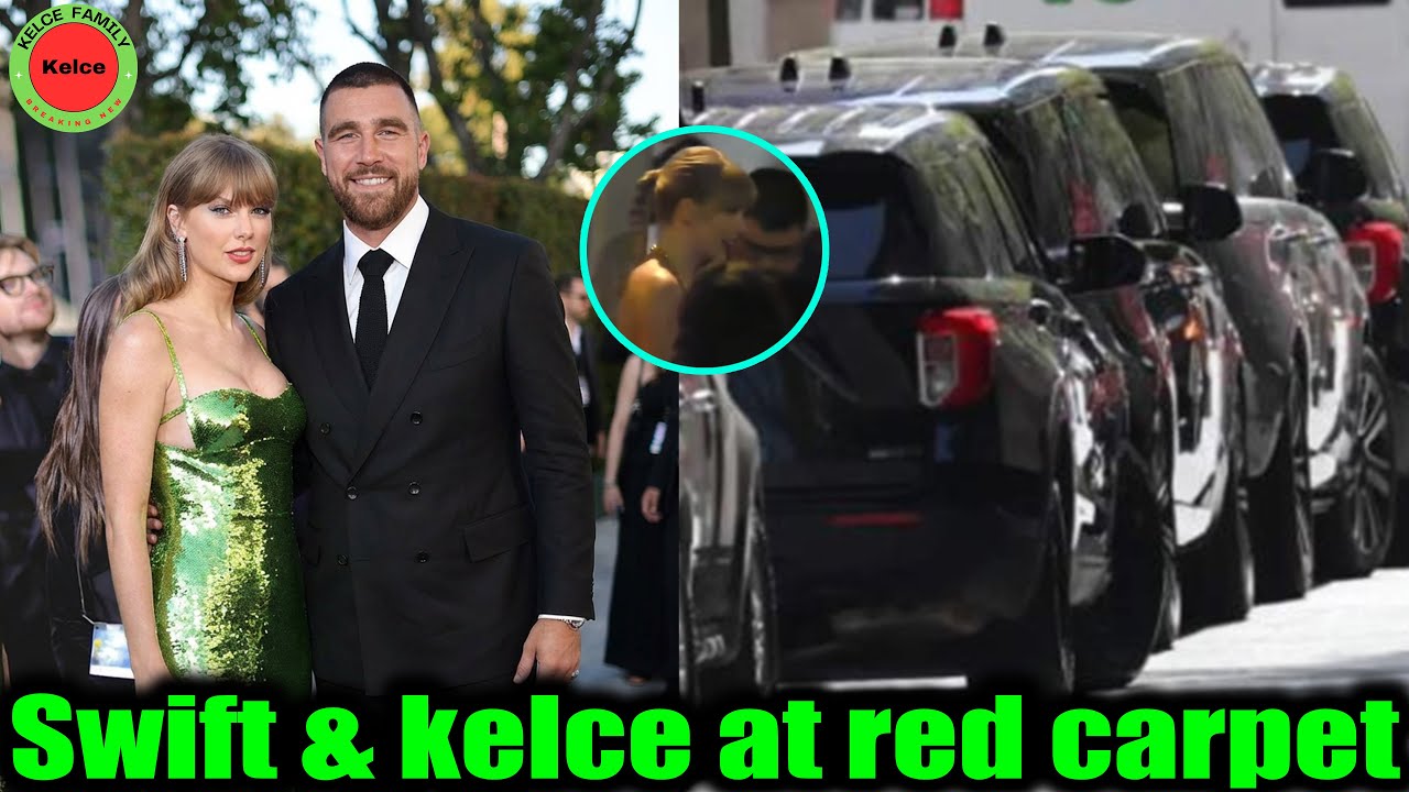 Тейлор Свифт и её жених Трэвис Келси появились на красной дорожке церемонии вручения премии «Грэм...
