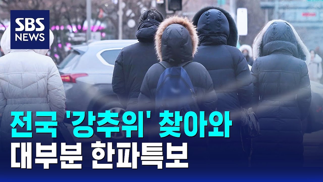 [날씨] 전국 '강추위' 찾아와&hellip;대부분 한파특보 / SBS