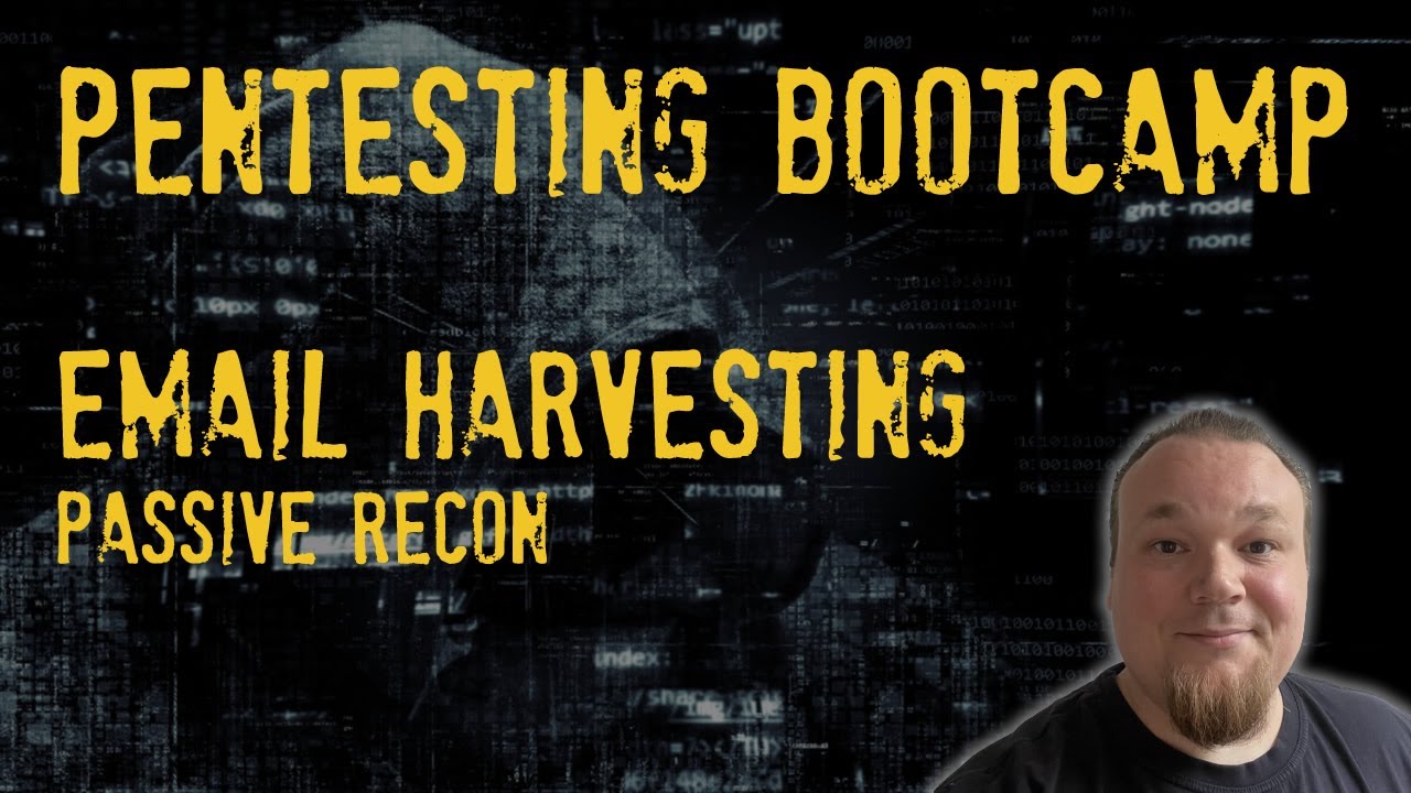 Penetration Testing Bootcamp - Email harvesting - Passive Reconnaissance