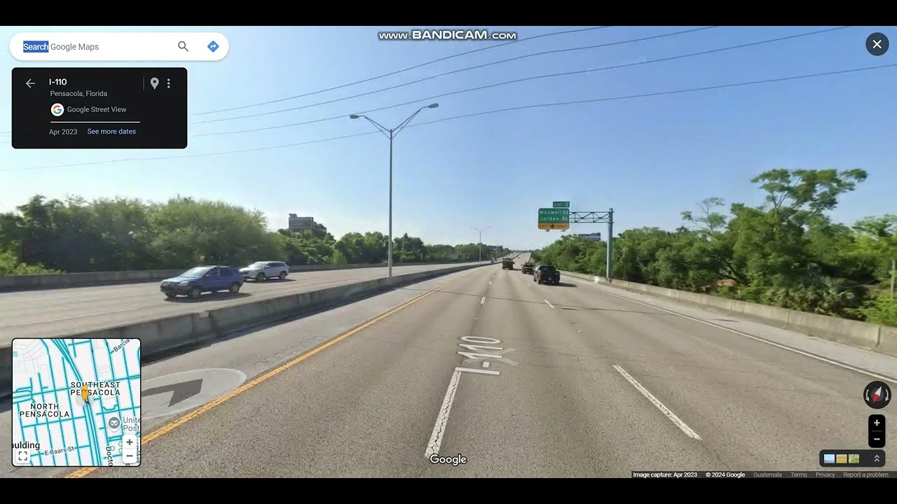 Interstate 110 - Florida southbound