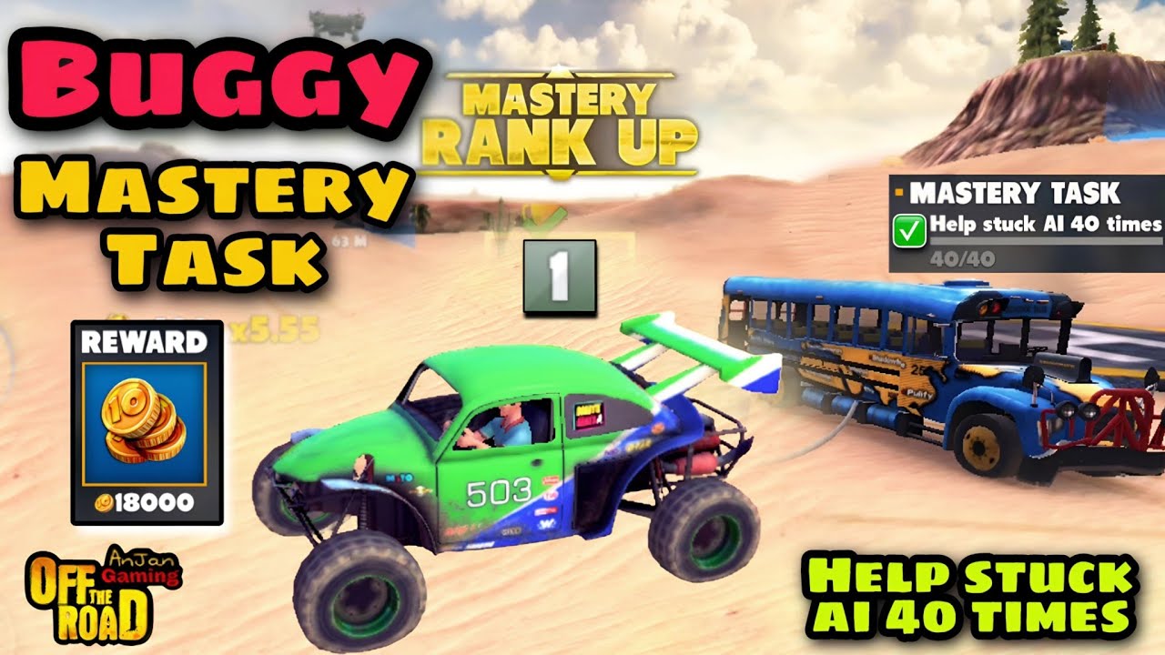 Off The Road Buggy Helping stuck AI 😍😃 || Otr V1.15.3 Buggy 