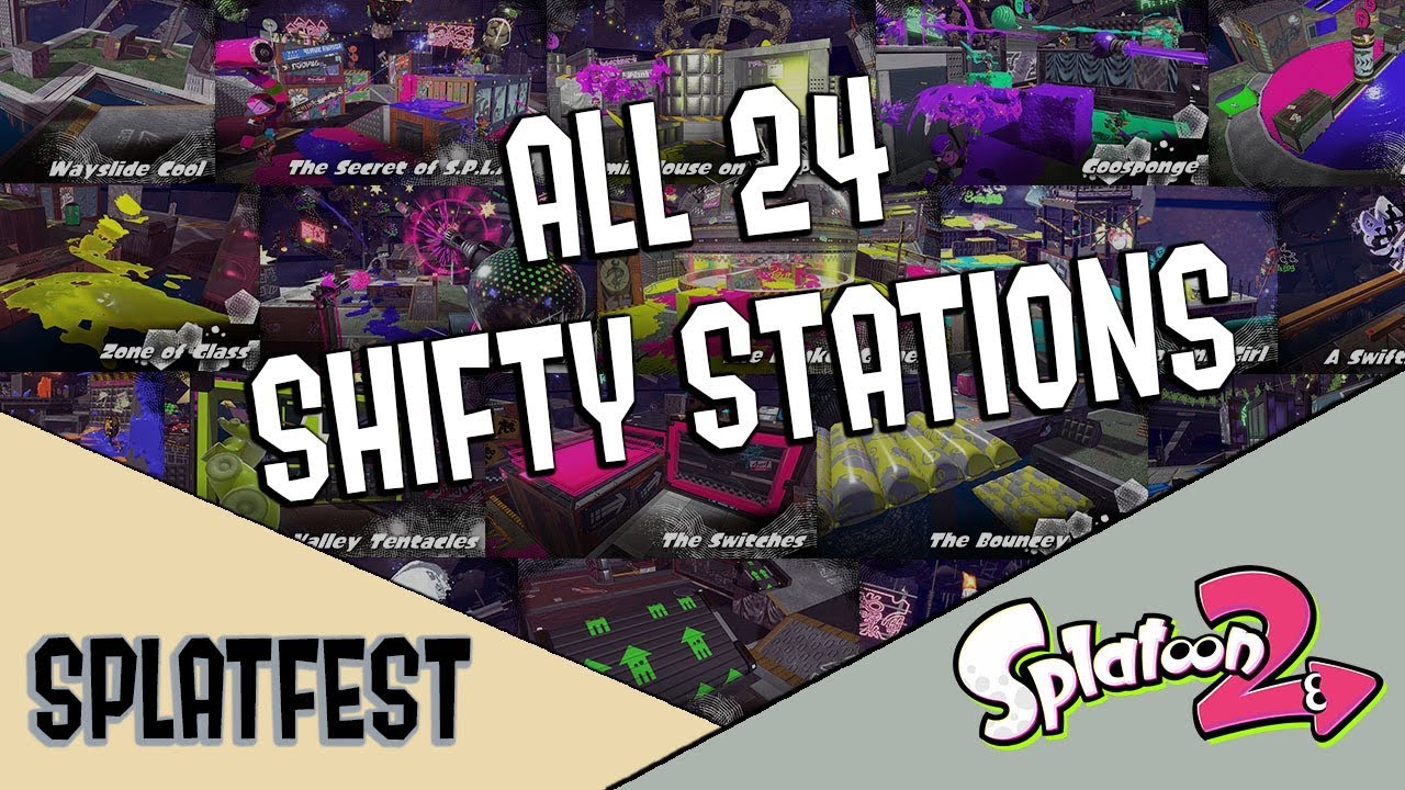 Splatoon 2 - ALL 24 SHIFTY STATIONS (from Final Splatfest)