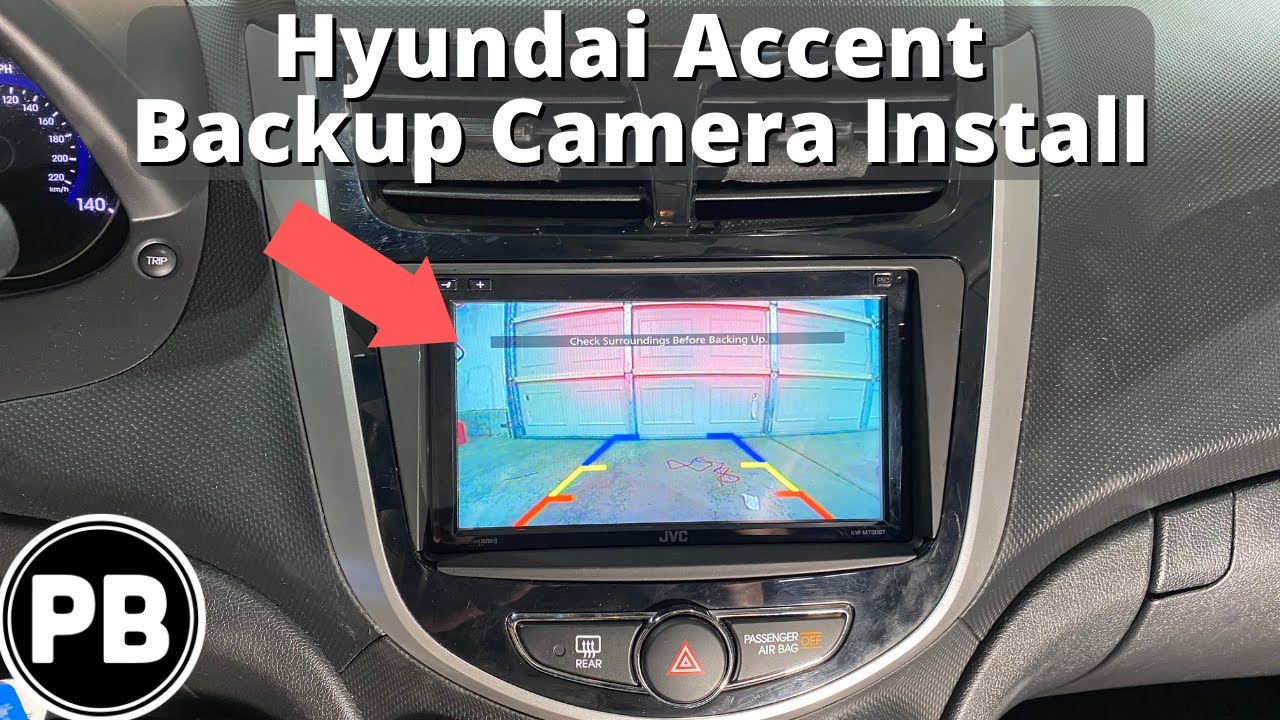 Установка камеры заднего вида на Hyundai Accent 2012–2017 годов выпуска