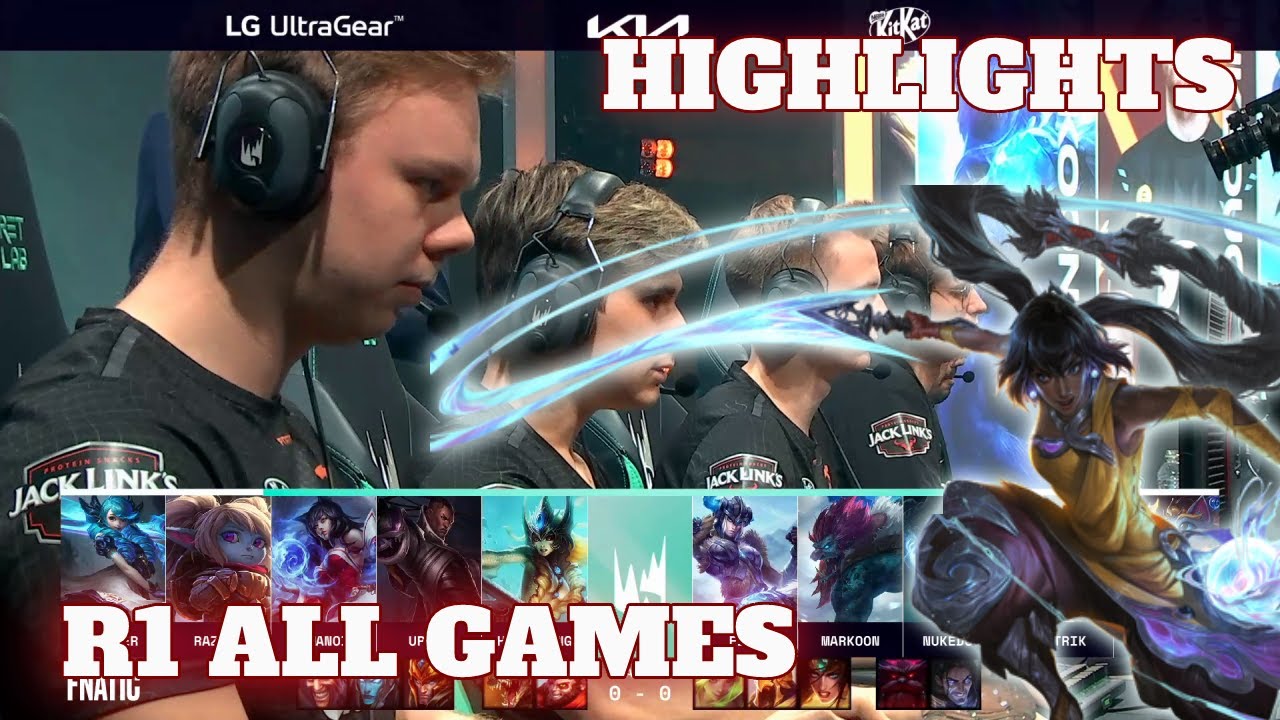 FNC vs XL - All Games Highlights | Round 1 Playoffs S12 LEC Summer 2022 | Fnatic vs Excel