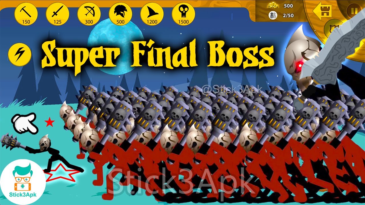 😏 HOW TO BEAT Super Stick Figure FINAL BOSS 💀?! x99999 HP | Stick War Legacy Mod | Stick3Apk