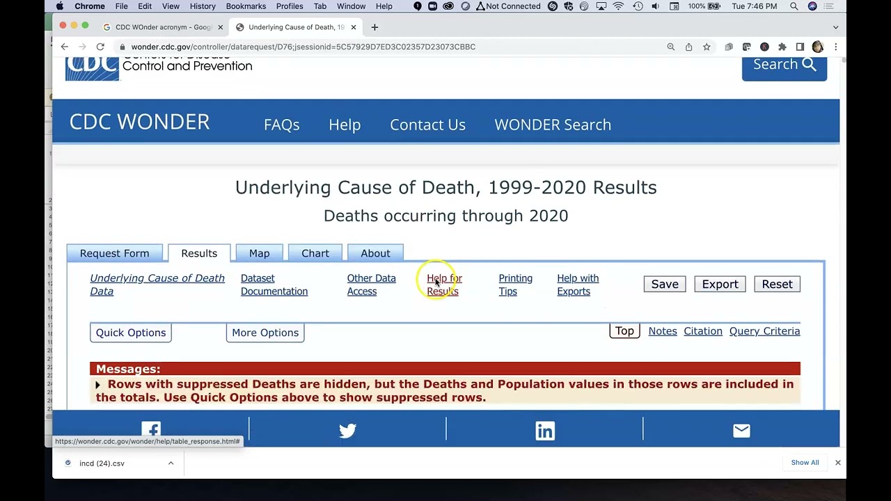 CDC WONDER - How to Access and Use Mortality Data (Underlying Cause of Death Data) for the U.S.