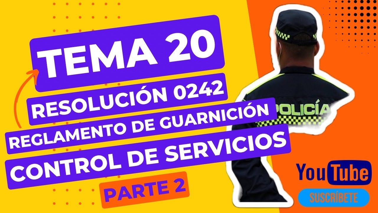 Resolución 0242 Reglamento de Guarnición y Control de Servicios (PARTE 2)