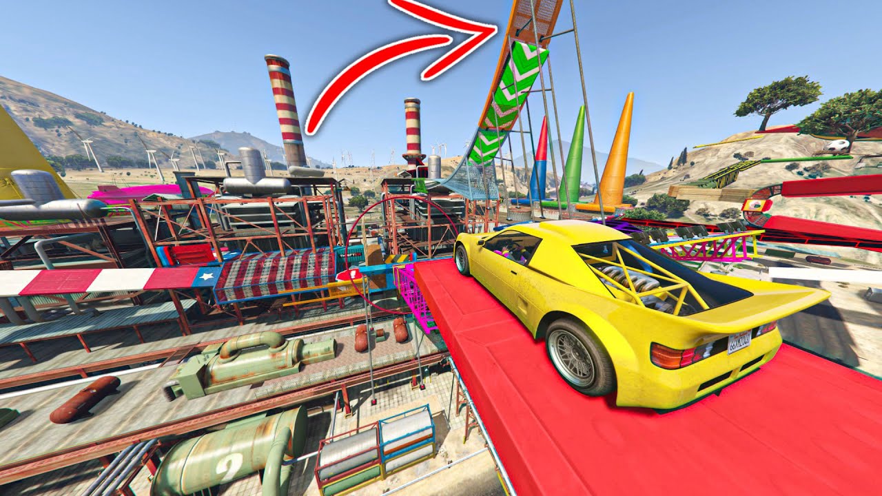 قراند 5 | باركور اسطوري بس يبغاله تفكير 🤔😍 | GTA 5 Parkour