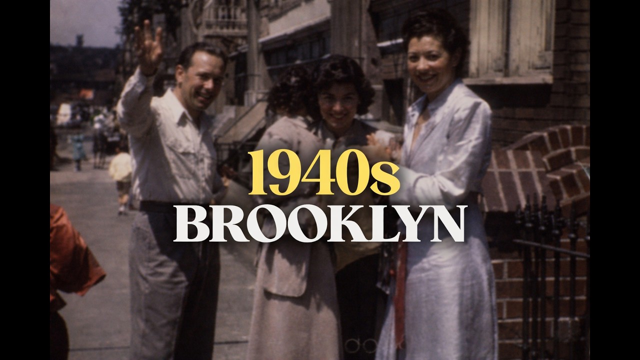 1940s Brooklyn, New York | Vintage 16mm Film of Community Life & Street Scenes