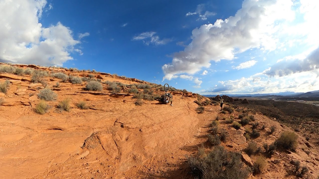 GBOSC riding bonus rock features on Church Rocks Trail
